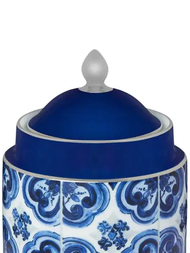 Dolce & Gabbana Blue Mediterraneo Sugar Bowl & Lid - Blue | Thumbnail 3 Dolce & Gabbana Blue Mediterraneo Sugar Bowl & Lid - Blue | Thumbnail 3