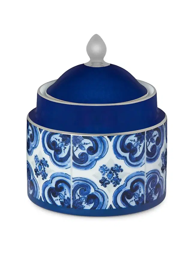 Blue Mediterraneo Sugar Bowl & Lid - Blue Blue Mediterraneo Sugar Bowl & Lid - Blue