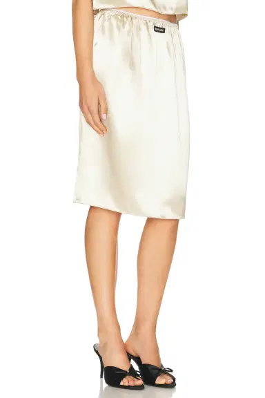 Miu Miu Satin Skirt | Thumbnail 2 Miu Miu Satin Skirt | Thumbnail 2