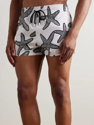 Vilebrequin Manta Straight-Leg Short-Length Printed Swim Shorts - Men | Thumbnail 2 Vilebrequin Manta Straight-Leg Short-Length Printed Swim Shorts - Men | Thumbnail 2