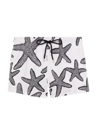 Vilebrequin Manta Straight-Leg Short-Length Printed Swim Shorts - Men | Thumbnail 1 Vilebrequin Manta Straight-Leg Short-Length Printed Swim Shorts - Men | Thumbnail 1
