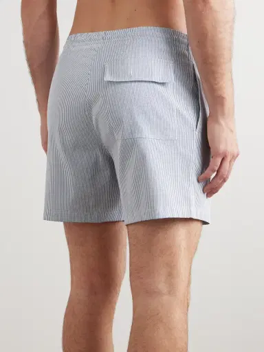 Loro Piana Daneu Straight-Leg Mid-Length Striped Swim Shorts - Men | Thumbnail 3 Loro Piana Daneu Straight-Leg Mid-Length Striped Swim Shorts - Men | Thumbnail 3