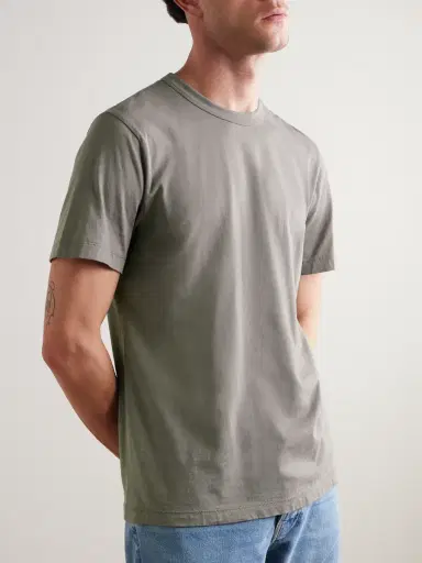 James Perse Lotus Brushed Cotton-Jersey T-Shirt - Men | Thumbnail 3 James Perse Lotus Brushed Cotton-Jersey T-Shirt - Men | Thumbnail 3