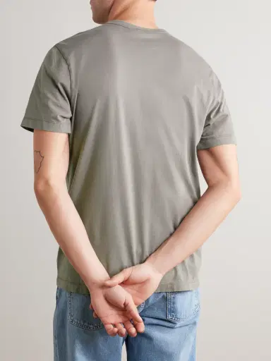 James Perse Lotus Brushed Cotton-Jersey T-Shirt - Men | Thumbnail 4 James Perse Lotus Brushed Cotton-Jersey T-Shirt - Men | Thumbnail 4