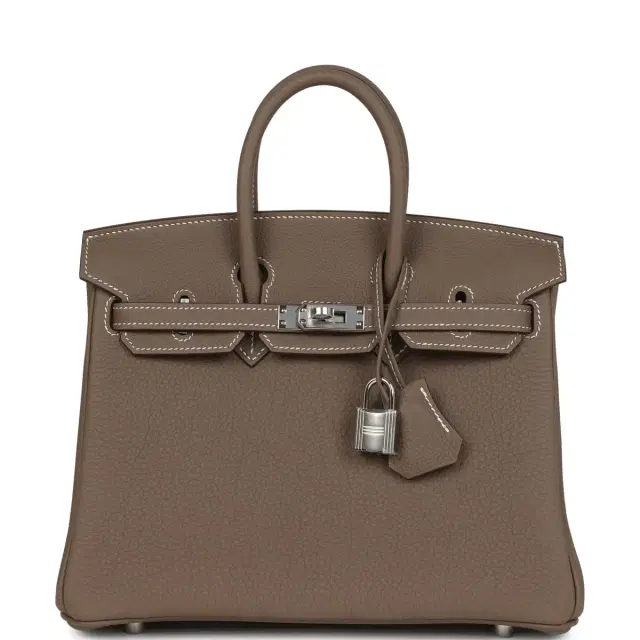 Hermes Birkin 25 Etoupe Togo Palladium Hardware Hermes Birkin 25 Etoupe Togo Palladium Hardware