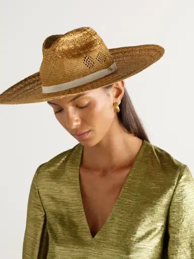 Valentino Garavani Grosgrain-trimmed Straw Hat | Thumbnail 2 Valentino Garavani Grosgrain-trimmed Straw Hat | Thumbnail 2