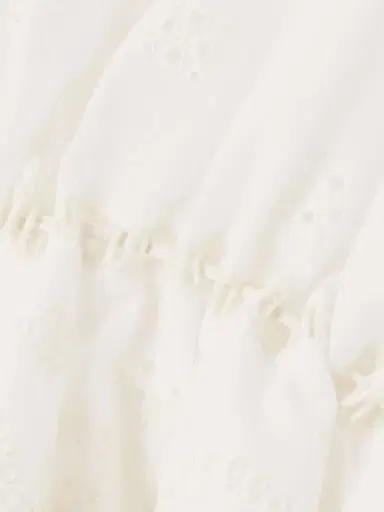 Chloé Cropped Ruffled Broderie Anglaise Cotton-voile Blouse | Thumbnail 4 Chloé Cropped Ruffled Broderie Anglaise Cotton-voile Blouse | Thumbnail 4
