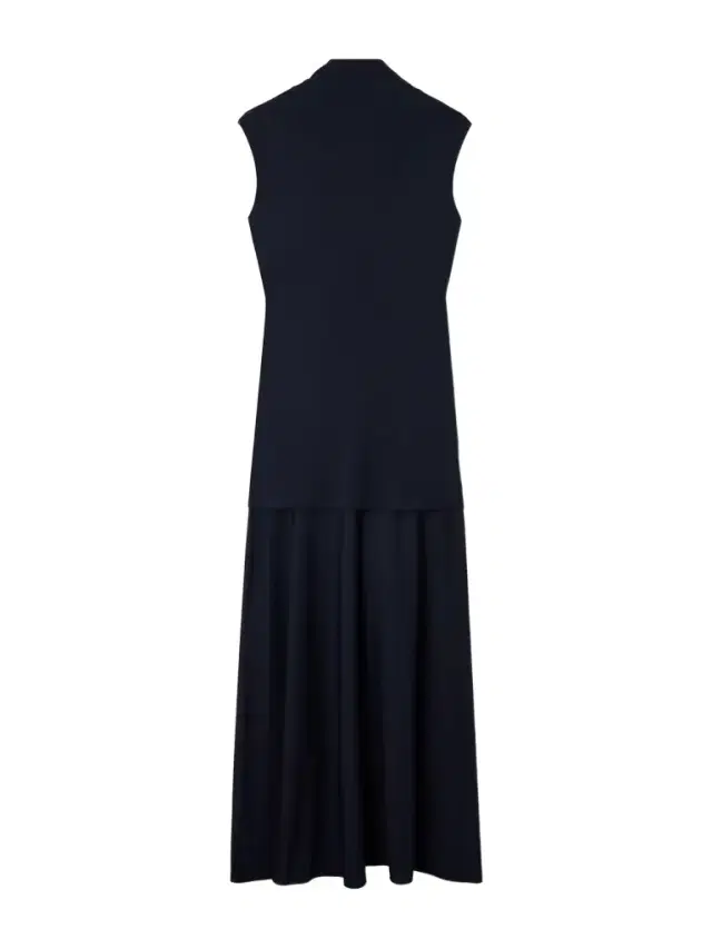 Jil Sander Layered Jersey Turtleneck Maxi Dress