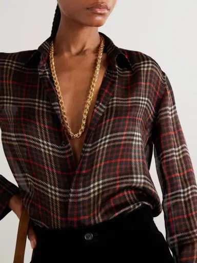 Saint Laurent Hammered Gold-tone Necklace | Thumbnail 2 Saint Laurent Hammered Gold-tone Necklace | Thumbnail 2