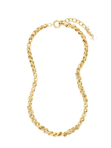 Saint Laurent Hammered Gold-tone Necklace | Thumbnail 1 Saint Laurent Hammered Gold-tone Necklace | Thumbnail 1