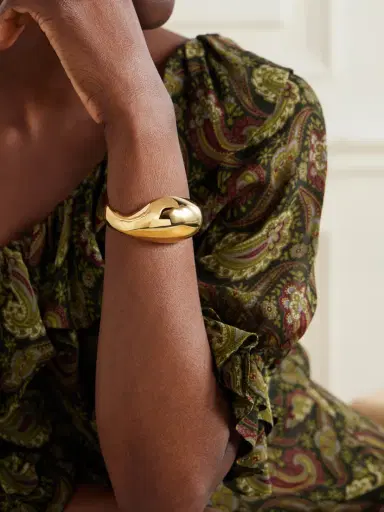 Saint Laurent Brancusi Gold-tone Cuff | Thumbnail 2 Saint Laurent Brancusi Gold-tone Cuff | Thumbnail 2