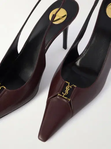 Saint Laurent Babylone Leather Slingback Pumps | Thumbnail 4 Saint Laurent Babylone Leather Slingback Pumps | Thumbnail 4