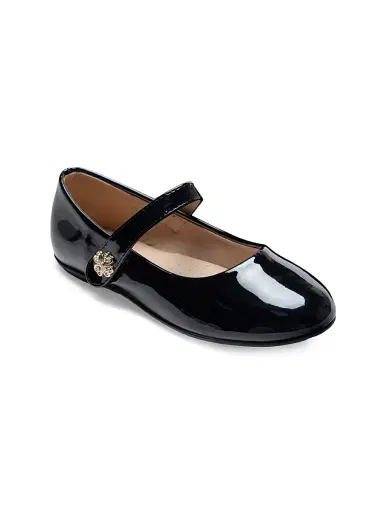 Tulleen Maleia Clover Charm Flats - Black 4 (Child) | Thumbnail 1 Tulleen Maleia Clover Charm Flats - Black 4 (Child) | Thumbnail 1