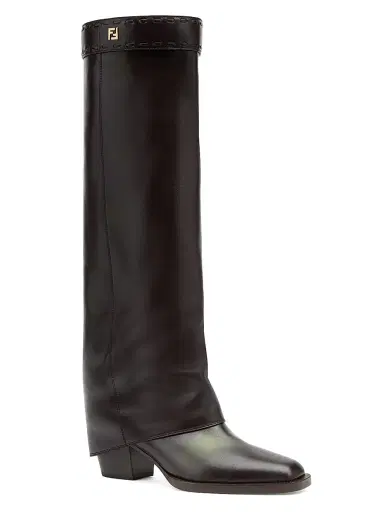 Fendi Women's 55MM Leather Boots - Mosto | Thumbnail 2 Fendi Women's 55MM Leather Boots - Mosto | Thumbnail 2