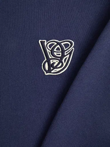 Valentino Garavani Men's Cotton Sweatshirt with VG Patch - Blue - Size Small | Thumbnail 6 Valentino Garavani Men's Cotton Sweatshirt with VG Patch - Blue - Size Small | Thumbnail 6