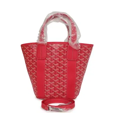 goyard Goyard Goyardine Belharra PM Fuchsia Tote Palladium Hardware | Thumbnail 1 goyard Goyard Goyardine Belharra PM Fuchsia Tote Palladium Hardware | Thumbnail 1