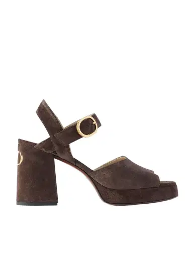Valentino Garavani Vlogo 95 Suede Platform Sandals | Thumbnail 1 Valentino Garavani Vlogo 95 Suede Platform Sandals | Thumbnail 1