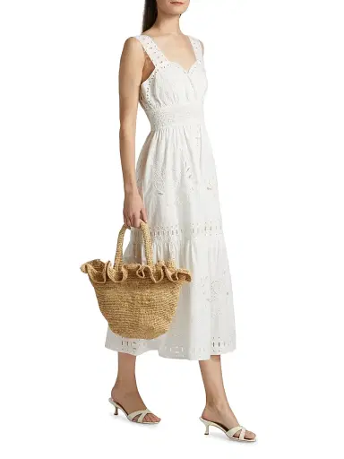 Rails Women's Fawn Cotton Sleeveless Midi-Dress - White | Thumbnail 2 Rails Women's Fawn Cotton Sleeveless Midi-Dress - White | Thumbnail 2