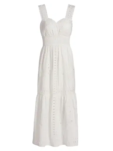 Rails Women's Fawn Cotton Sleeveless Midi-Dress - White | Thumbnail 1 Rails Women's Fawn Cotton Sleeveless Midi-Dress - White | Thumbnail 1