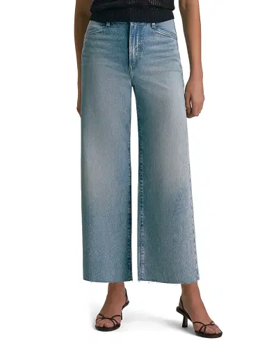 Favorite Daughter Women's Mischa Super High-Rise Wide-Leg Crop Jeans - Santa Barbara - Size 24 | Thumbnail 4 Favorite Daughter Women's Mischa Super High-Rise Wide-Leg Crop Jeans - Santa Barbara - Size 24 | Thumbnail 4