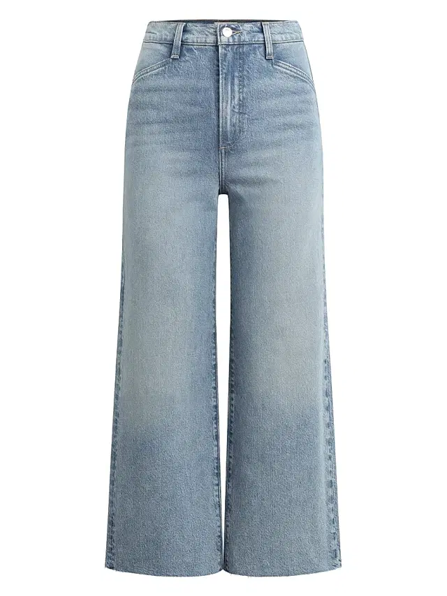 Women's Mischa Super High-Rise Wide-Leg Crop Jeans - Santa Barbara Women's Mischa Super High-Rise Wide-Leg Crop Jeans - Santa Barbara