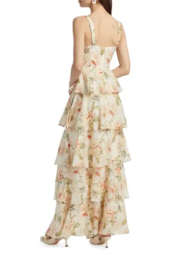 Cami NYC Women's Phillipa Tiered-Ruffle Maxi Dress - Soft Peony | Thumbnail 5 Cami NYC Women's Phillipa Tiered-Ruffle Maxi Dress - Soft Peony | Thumbnail 5