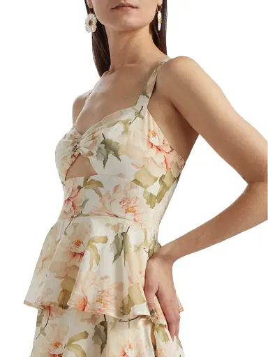 Cami NYC Women's Phillipa Tiered-Ruffle Maxi Dress - Soft Peony | Thumbnail 6 Cami NYC Women's Phillipa Tiered-Ruffle Maxi Dress - Soft Peony | Thumbnail 6