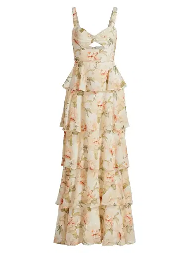 Cami NYC Women's Phillipa Tiered-Ruffle Maxi Dress - Soft Peony | Thumbnail 1 Cami NYC Women's Phillipa Tiered-Ruffle Maxi Dress - Soft Peony | Thumbnail 1