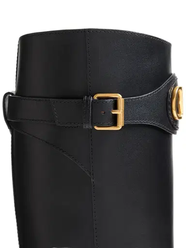 Valentino Garavani Women's VLogo Signature 30MM Calfskin Boots - Black - Size 12 | Thumbnail 6 Valentino Garavani Women's VLogo Signature 30MM Calfskin Boots - Black - Size 12 | Thumbnail 6