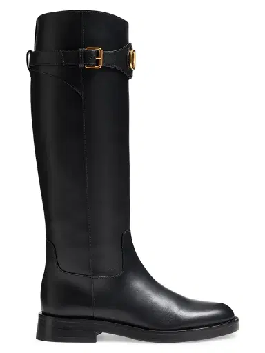 Valentino Garavani Women's VLogo Signature 30MM Calfskin Boots - Black - Size 12 | Thumbnail 1 Valentino Garavani Women's VLogo Signature 30MM Calfskin Boots - Black - Size 12 | Thumbnail 1