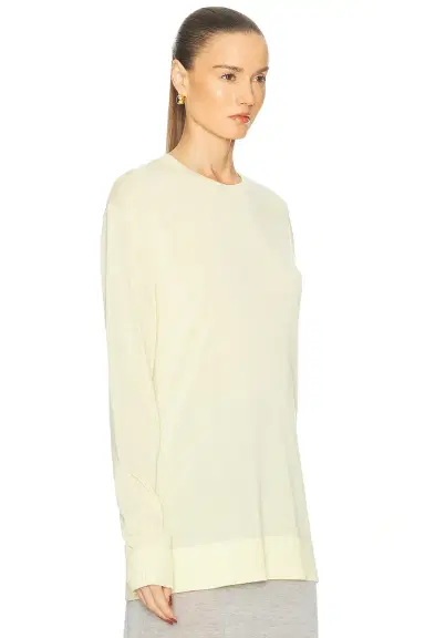 Toteme Long Sleeve Tee Knit Sweater | Thumbnail 2 Toteme Long Sleeve Tee Knit Sweater | Thumbnail 2
