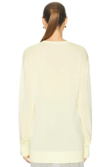 Toteme Long Sleeve Tee Knit Sweater | Thumbnail 3 Toteme Long Sleeve Tee Knit Sweater | Thumbnail 3