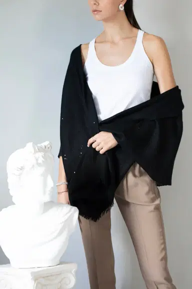 Brunello Cucinelli Paillette Scarf | Thumbnail 2 Brunello Cucinelli Paillette Scarf | Thumbnail 2