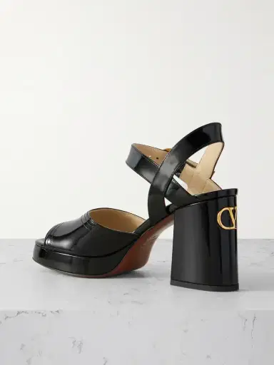 Valentino Garavani Fawcette 100 Patent-leather Platform Sandals | Thumbnail 3 Valentino Garavani Fawcette 100 Patent-leather Platform Sandals | Thumbnail 3