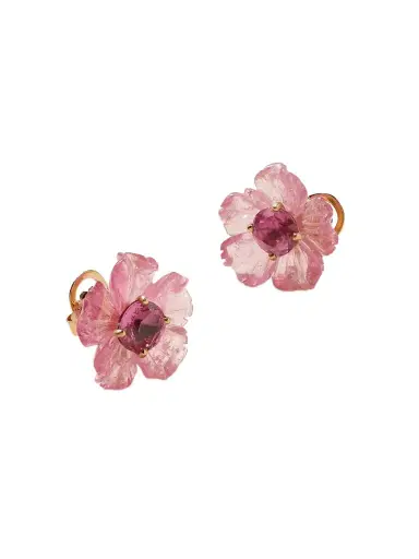 Irene Neuwirth Tropical Flower 18-karat Rose Gold, Tourmaline And Spinel Earrings | Thumbnail 1 Irene Neuwirth Tropical Flower 18-karat Rose Gold, Tourmaline And Spinel Earrings | Thumbnail 1
