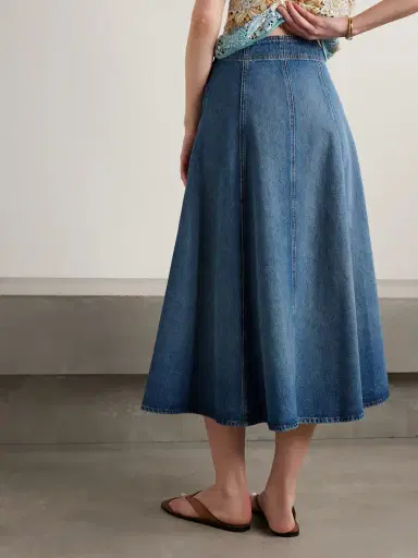 Ulla Johnson The Uma Denim Midi Skirt | Thumbnail 3 Ulla Johnson The Uma Denim Midi Skirt | Thumbnail 3