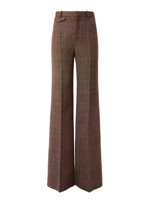 Chloé Checked Wool Flared Pants