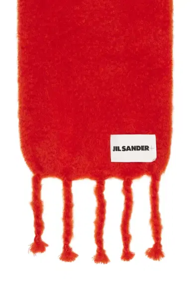 Jil Sander Logo Plain Scarf | Thumbnail 3 Jil Sander Logo Plain Scarf | Thumbnail 3