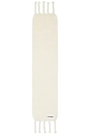 Jil Sander Logo Plain Scarf | Thumbnail 2 Jil Sander Logo Plain Scarf | Thumbnail 2