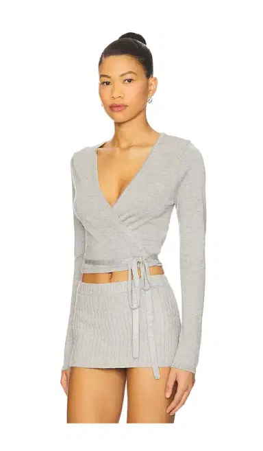Frankies Bikinis Whisper Knit Wrap Top | Thumbnail 2 Frankies Bikinis Whisper Knit Wrap Top | Thumbnail 2