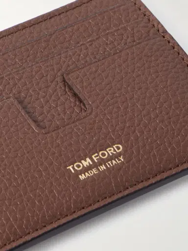 Tom Ford Full-Grain Leather Cardholder - Men | Thumbnail 3 Tom Ford Full-Grain Leather Cardholder - Men | Thumbnail 3