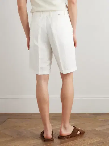 Canali Linen and Silk-Blend Shorts - Men | Thumbnail 5 Canali Linen and Silk-Blend Shorts - Men | Thumbnail 5