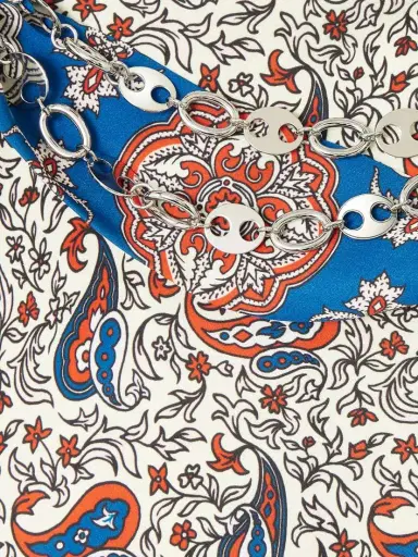 Rabanne Chain-detailed Paisley-print Crepe Top | Thumbnail 5 Rabanne Chain-detailed Paisley-print Crepe Top | Thumbnail 5