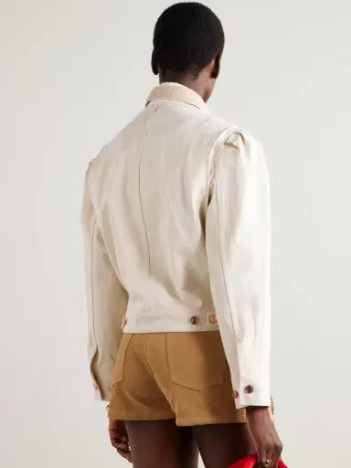 Isabel Marant Nolinea Corduroy-trimmed Cotton-twill Jacket | Thumbnail 4 Isabel Marant Nolinea Corduroy-trimmed Cotton-twill Jacket | Thumbnail 4