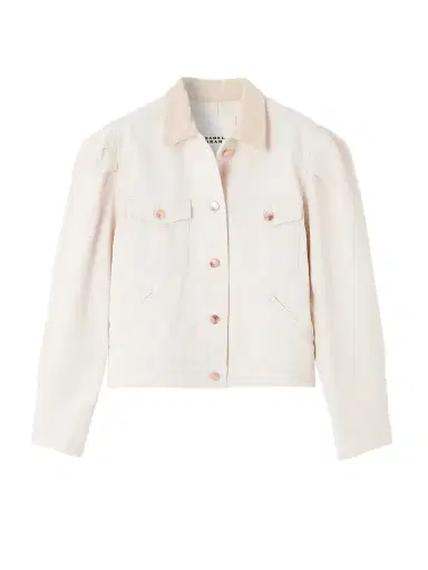 Isabel Marant Nolinea Corduroy-trimmed Cotton-twill Jacket | Thumbnail 1 Isabel Marant Nolinea Corduroy-trimmed Cotton-twill Jacket | Thumbnail 1
