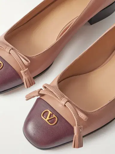 Valentino Garavani Ballerina Two-tone Leather Flats | Thumbnail 4 Valentino Garavani Ballerina Two-tone Leather Flats | Thumbnail 4