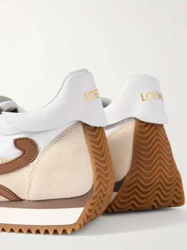 Loewe Flow Runner 2.0 Leather-trimmed Shell And Suede Sneakers | Thumbnail 4 Loewe Flow Runner 2.0 Leather-trimmed Shell And Suede Sneakers | Thumbnail 4