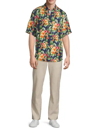 Tommy Bahama Men's Veracruz Cay Procida Paradise Shirt - Eclipse - Size Small | Thumbnail 2 Tommy Bahama Men's Veracruz Cay Procida Paradise Shirt - Eclipse - Size Small | Thumbnail 2