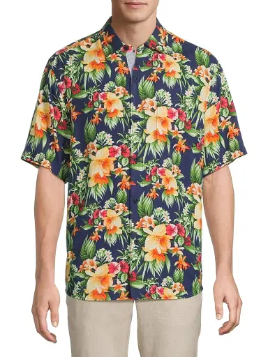 Tommy Bahama Men's Veracruz Cay Procida Paradise Shirt - Eclipse - Size Small | Thumbnail 3 Tommy Bahama Men's Veracruz Cay Procida Paradise Shirt - Eclipse - Size Small | Thumbnail 3