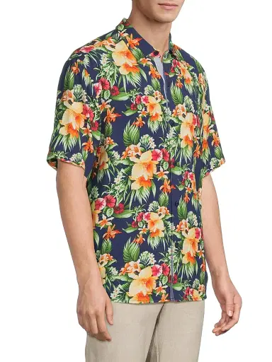 Tommy Bahama Men's Veracruz Cay Procida Paradise Shirt - Eclipse - Size Small | Thumbnail 4 Tommy Bahama Men's Veracruz Cay Procida Paradise Shirt - Eclipse - Size Small | Thumbnail 4